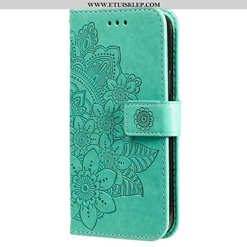 Etui Folio do Vivo Y22s z Łańcuch Paskowata Mandala